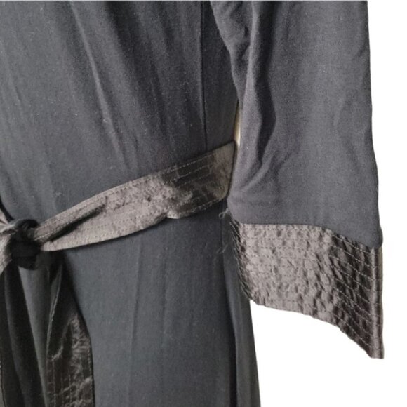 BODEN Belted Jersey Stretch Dark Acadamia Preppy Office Shirt Dress - Women's - Picture 2 of 7